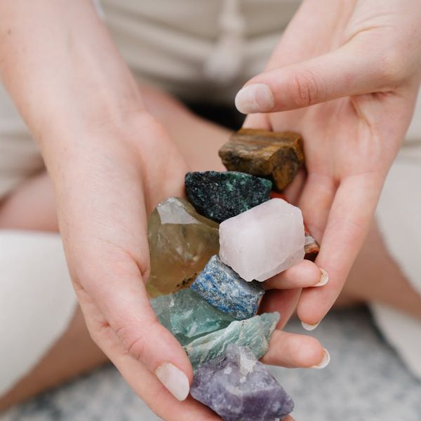 A collection of smooth stones stacked, symbolizing balance and mindfulness.